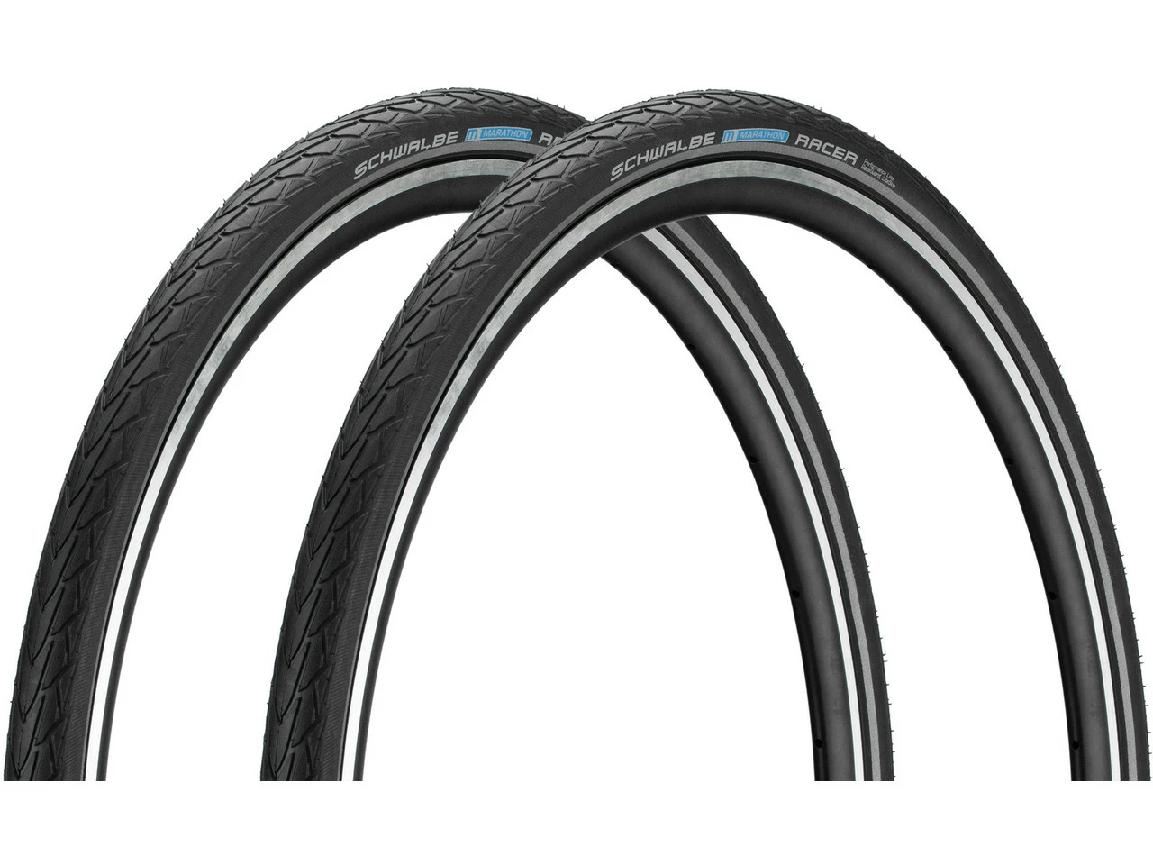 Schwalbe Marathon Racer 28" Drahtreifen 2er-Set 3 Schwalbe Marathon Racer 28" Drahtreifen 2er-Set