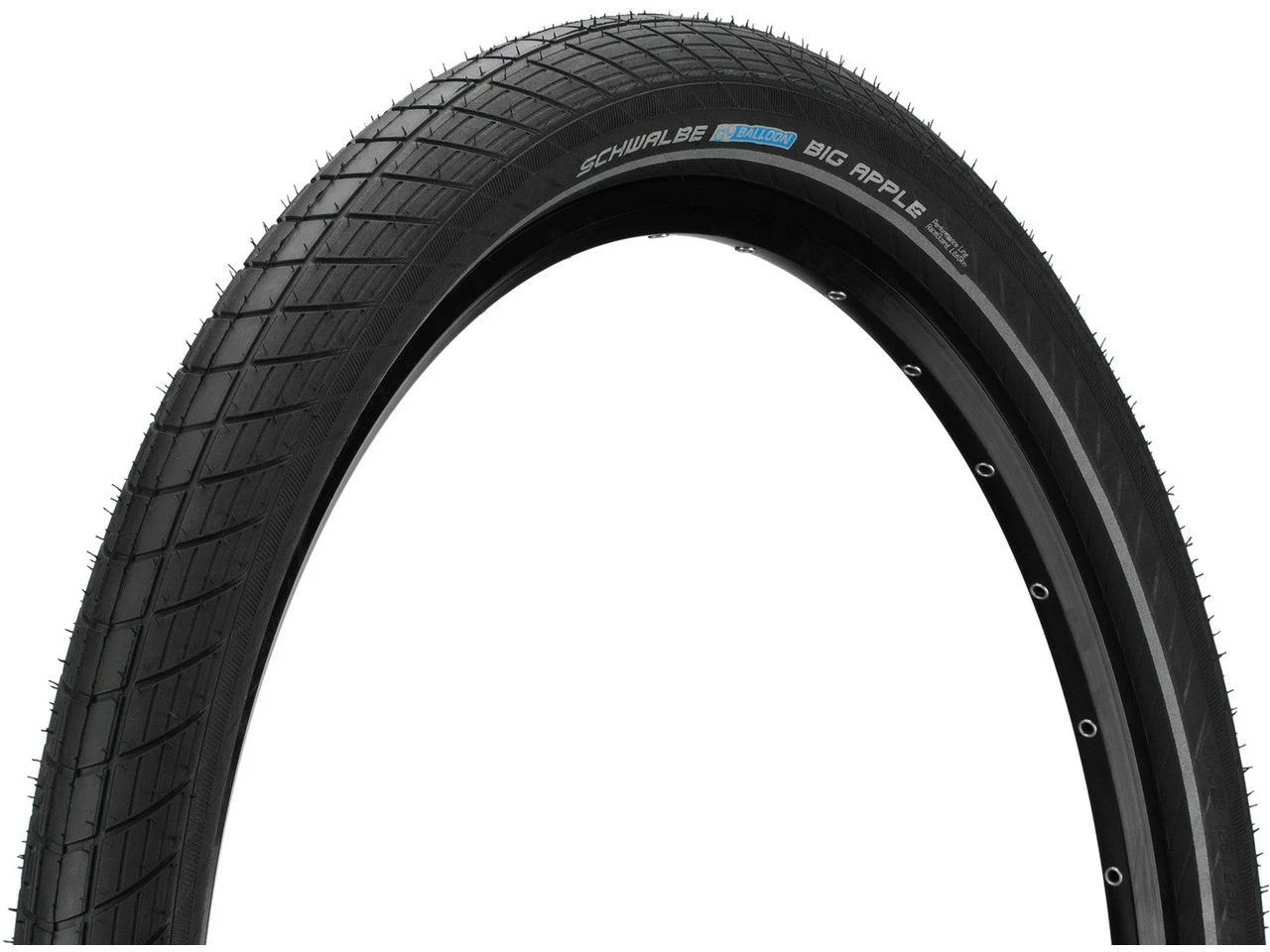 Schwalbe Big Apple Performance RaceGuard Drahtreifen 24" 3 Schwalbe Big Apple Performance RaceGuard Drahtreifen 24"