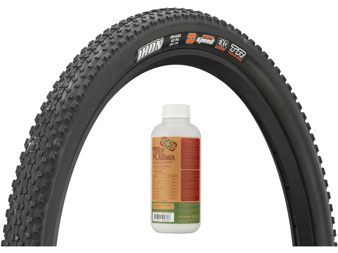 MAXXIS Ikon 3C MaxxSpeed EXO TR 29" Faltreifen + E13 Tire Plasma 3 MAXXIS Ikon 3C MaxxSpeed EXO TR 29" Faltreifen + E13 Tire Plasma