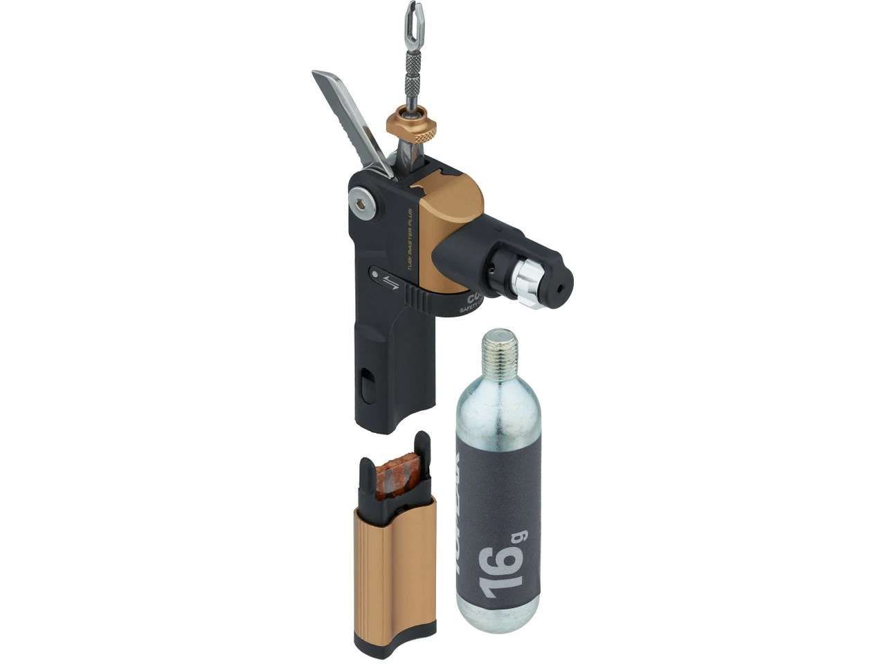Topeak Tubi Master+ Tubeless Reparaturkit Mit 16 G CO2-Kartusche 6 Topeak Tubi Master+ Tubeless Reparaturkit Mit 16 G CO2-Kartusche – Bild 4